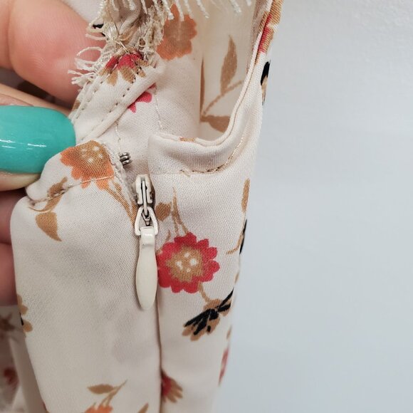 Lauren Conrad Floral Lace Ruffle Blouse Peplum Style Romantic Cottagecore Medium - Picture 10 of 13